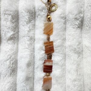 Elegant Gold and Brown Women's Bracelet